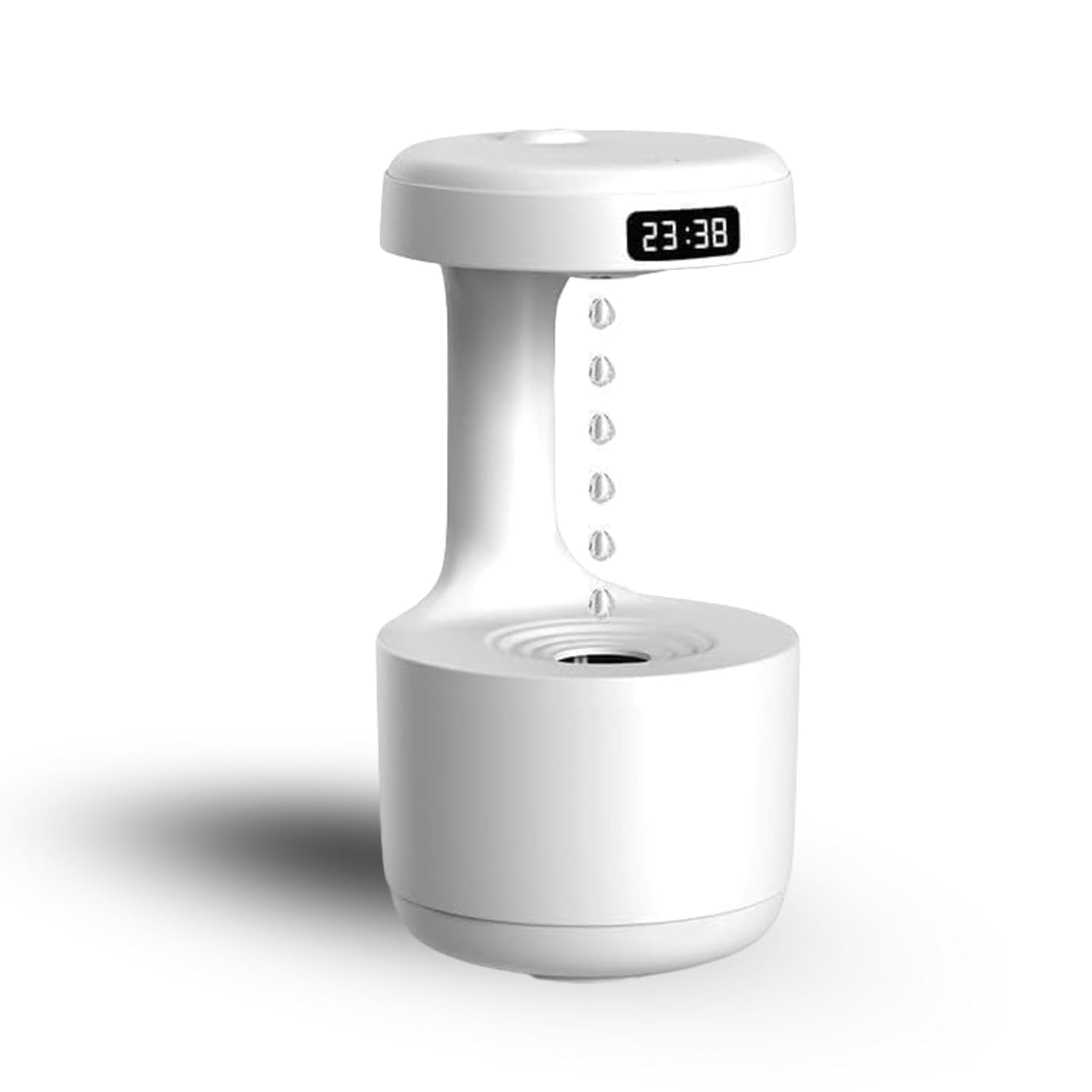 Anti Gravity Humidifier with Upward Water Drop Effect, 800ml Cool Mist Air Purifier, LED Display & Timer, USB Silent Humidifier for Bedroom Office